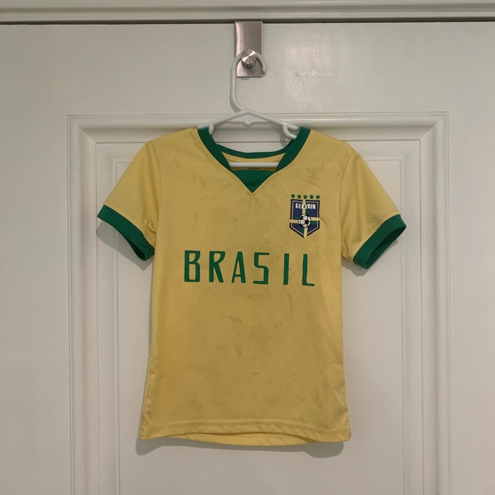 Kids Brazil Football Jersey